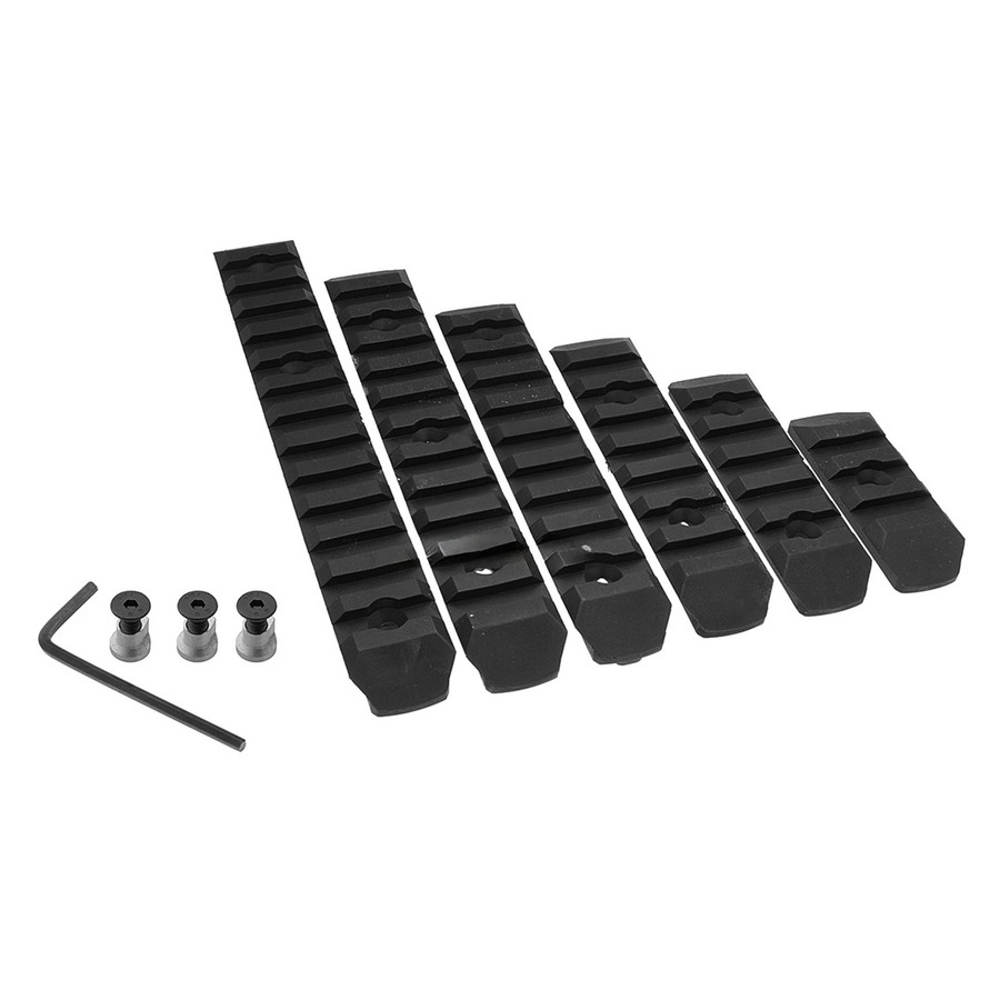 Set de 6 Rails Keymod nylon (NOIR ou TAN) - BO Manufacture
