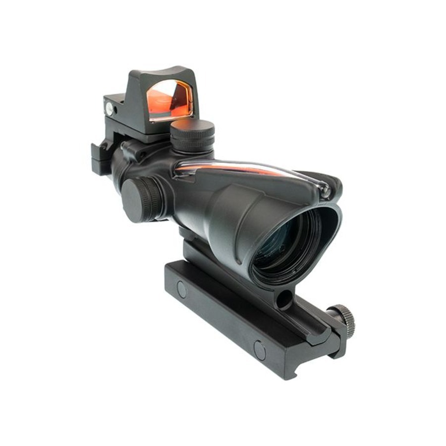 Viseur point rouge ACOG 4x32 avec fibre optique et RMR - Aim-O