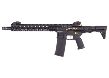 Réplique AEG HEXAGON FULL SKELETON 12,5″ PDW FREYA GEN.2 Noir/Or – DELTA ARMORY