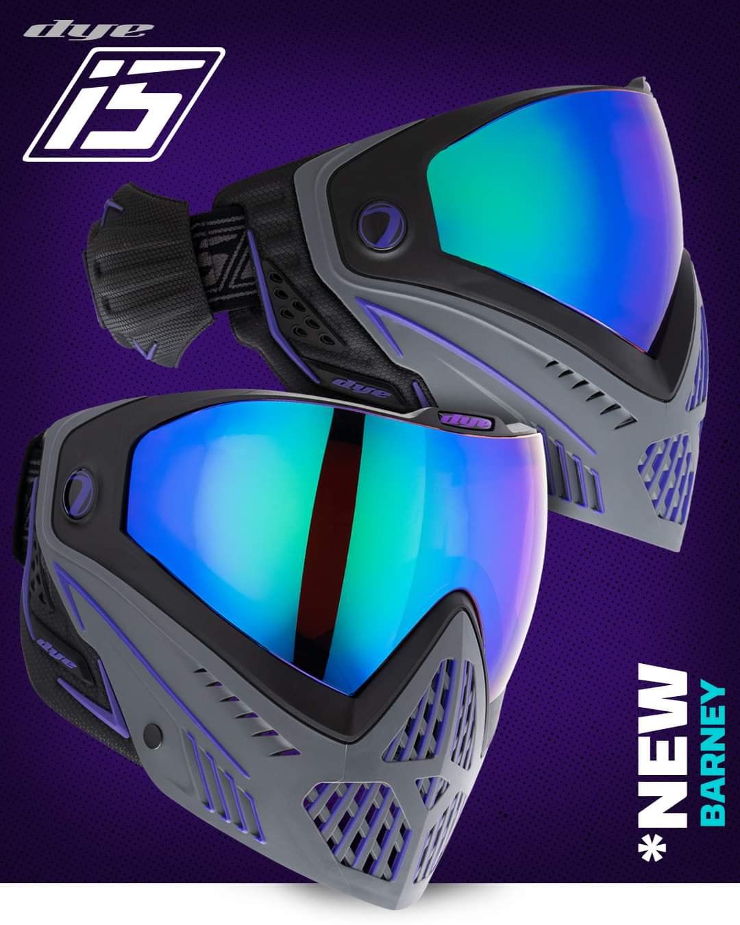 Masque I5 Barney Violet/Gris - DYE 2 Masque I5 Barney Violet/Gris - DYE – Image 2