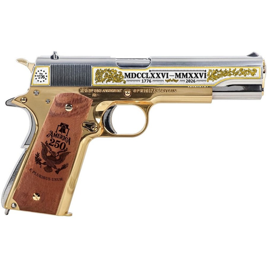 Réplique gaz GPM1911 Or - Édition 250e anniversaire américaine - G&G ARMAMENT