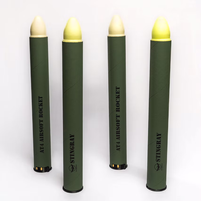 Pack x4 ROQUETTES AIRSOFT TRAÇANTES S4 pour AT4 - STINGRAY AIRSOFT 1 Pack x4 ROQUETTES AIRSOFT TRAÇANTES S4 pour AT4 - STINGRAY AIRSOFT