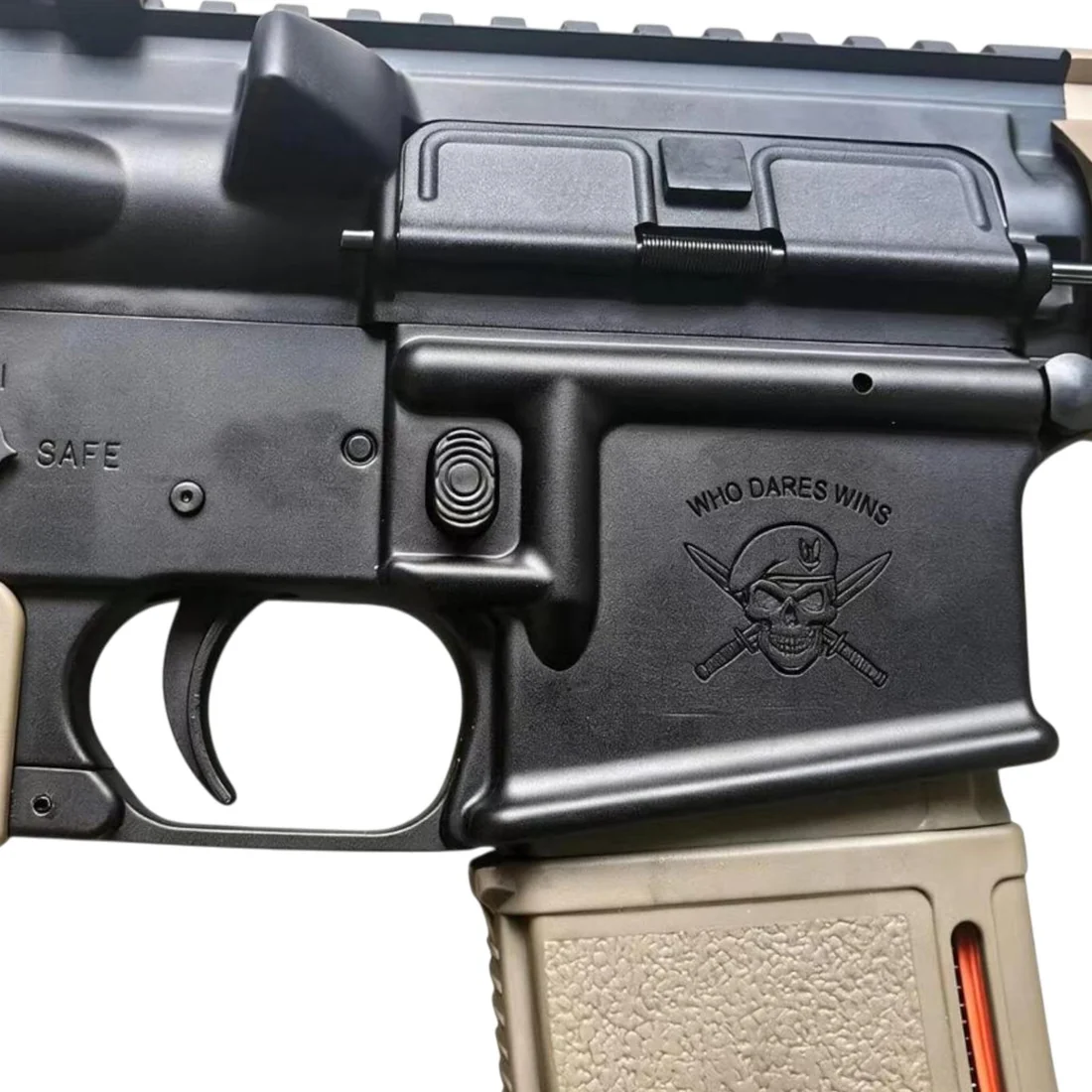 Réplique GBBR M4 L119A2 MWS FDE - WELL PRO 4 Réplique GBBR M4 L119A2 MWS FDE - WELL PRO – Image 4