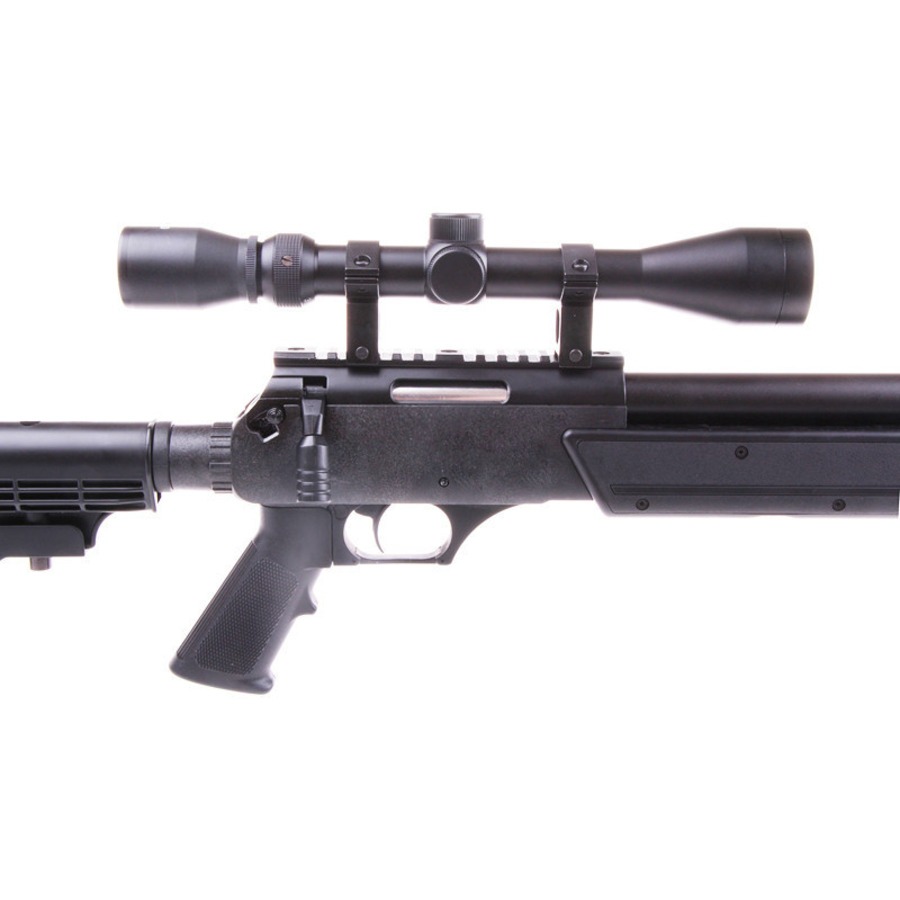 Réplique sniper MB06 SR-2 à ressort noire avec lunette et bipied - WELL PRO 5 Réplique sniper MB06 SR-2 à ressort noire avec lunette et bipied - WELL PRO – Image 5