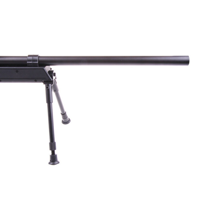 Réplique sniper MB06 SR-2 à ressort noire avec lunette et bipied - WELL PRO 6 Réplique sniper MB06 SR-2 à ressort noire avec lunette et bipied - WELL PRO – Image 6