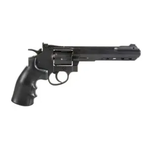 Révolver airsoft G296C CO2 Full Métal 6 pouces noir - WELL PRO 9 PG1096 01