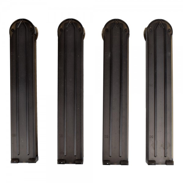 PACK DE 4 CHARGEURS LOW-CAP 50 BILLES POUR P90 - BIG DRAGON