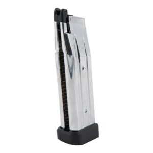 Chargeur gaz 31 coups pour pistolets Hi-Capa série 5.1 en acier inoxydable - Tokyo Marui 5 tokyo marui gas magazine 31 rounds for hi capa 51 series pistols stainless steel 149329